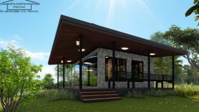 การออกแบบบ้านหลังเล็กชั้นเดียว งบเพียง 280,000 บาท