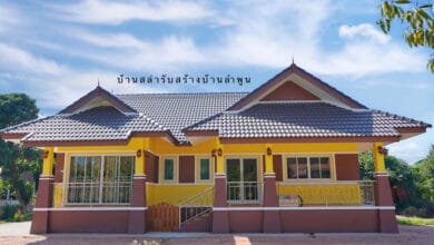 บ้านทรงไทยประยุกต์ ยกฐาน 3 ห้องนอน 2 ห้องน้ำ