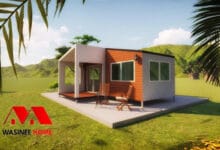 บ้านน็อคดาวน์ 1 ห้องนอน 1 ห้องน้ำ เหมาะสำหรับคู่รักหรือคนโสด