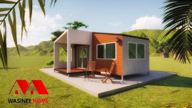 บ้านน็อคดาวน์ 1 ห้องนอน 1 ห้องน้ำ เหมาะสำหรับคู่รักหรือคนโสด