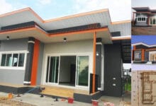 แบบบ้านโมเดิร์น 2 ห้องนอน 2 ห้องน้ำ ราคา 8 แสนบาท