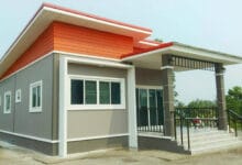 บ้านชั้นเดียวทรงโมเดิร์น 5แสน5 หลังคาทรงหมาแหงน