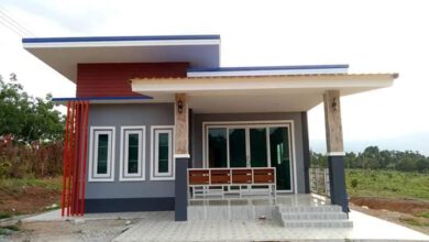 บ้านชั้นเดียวสวยๆ สไตล์โมเดิร์น 2 ห้องนอน 2 ห้องน้ำ ขนาด 102 ตารางเมตร