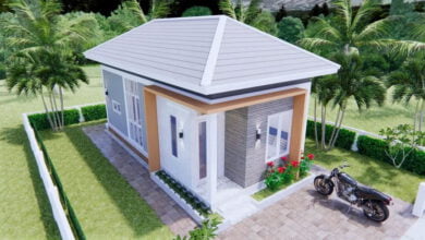 แบบบ้านคอนเทมโพรารีหน้าแคบ ครบทุกฟังก์ ในพื้นที่ 36 ตร.ม.