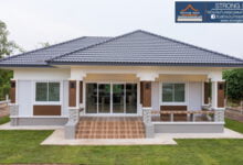 บ้านสไตล์คอนเทมโพรารี ยกพื้นสูงนพื้นที่ใช้สอยถึง 101 ตารางเมตร