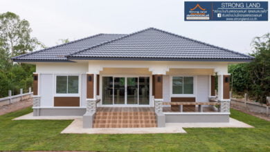 บ้านสไตล์คอนเทมโพรารี ยกพื้นสูงนพื้นที่ใช้สอยถึง 101 ตารางเมตร