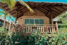 บ้านทรงเล็กกะทัดรัด แบบบ้านชั้นเดียว ครึ่งไม้ ครึ่งปูน