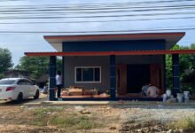 บ้านโมเดิร์นราคา 450,000 บาท ขนาด 2 ห้องนอน 1 ห้องน้ำ ขนาดตัวบ้าน 7 x 13 เมตร