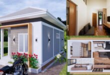 แบบบ้านคอนเทมโพรารีหน้าแคบ ครบทุกฟังก์ ในพื้นที่ 36 ตร.ม.