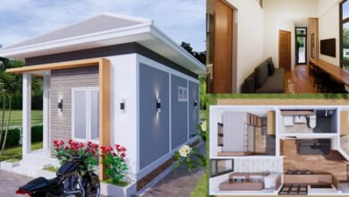 แบบบ้านคอนเทมโพรารีหน้าแคบ ครบทุกฟังก์ ในพื้นที่ 36 ตร.ม.