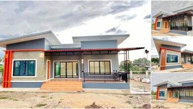 บ้านชั้นเดียวสไตล์โมเดิร์น ออกแนว loft 3 ห้องนอน 2 ห้องน้ำ