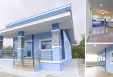 แบบบ้านสไตล์โมเดิร์น 2 ห้องนอน 1 ห้องน้ำ งบ 6.5-7 แสนบาท