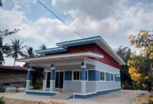 แบบบ้านโมเดร์น โทนสีฟ้า 2 ห้องนอน 2 ห้องน้ำ งบ 7 แสนกว่าบาท