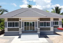 บ้านชั้นเดียวสไตล์คอนเทมโพรารียกฐานสูง 1.25 ล้านบาท