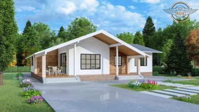 บ้านชั้นเดียวสไตล์ทรอปิคอล -หน้าบ้าน 1