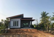 บ้านชั้นเดียวสไตล์โมเดิร์น