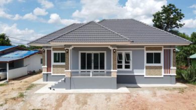 บ้านชั้นเดียวหลังคาปั้นหยา