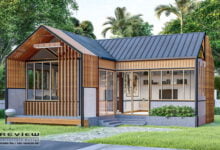 บ้านทรงโมเดิร์น ดีไซน์หลังคาทรงหน้าจั่ว