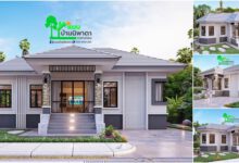 บ้านสไตล์ร่วมสมัยคอนเทมโพรารี่ -หน้าบ้าน