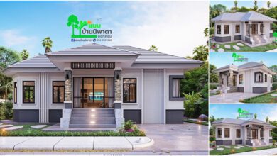 บ้านสไตล์ร่วมสมัยคอนเทมโพรารี่ -หน้าบ้าน