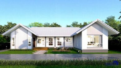 แบบบ้านชั้นเดียวคอนเทมโพรารี