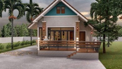 แบบบ้านชั้นเดียวสไตล์รีสอร์ต