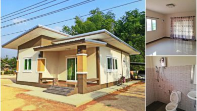 1 บ้านชั้นเดียวสไตล์โมเดิร์น