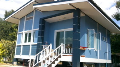 1 บ้านชั้นเดียวสไตล์โมเดิร์น หน้าบ้าน