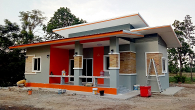 บ้านชั้นเดียวแนวโมเดิร์นทรอปิคอล