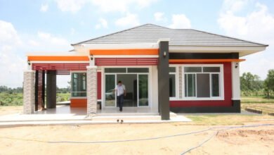 แบบบ้านชั้นเดียวแนวโมเดิร์นทรอปิคอล