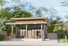 แบบบ้านชั้นเดียว-หน้าบ้านสามมิติ