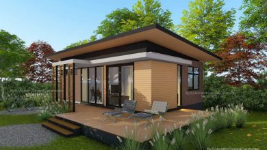 แบบบ้านชั้นเดียวตกแต่งแนวโมเดิร์น - ระเบียง