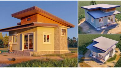 แบบบ้านชั้นเดียวสไตล์โมเดิร์น