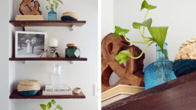 4 ติดตั้งชั้นแขวนลอย วางของตกแต่งหรืออุปกรณ์อาบน้ำก็ได้เช่นเดียวกัน