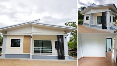 แปลนบ้านชั้นเดียวสไตล์โมเดิร์น